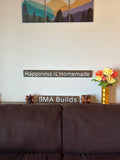 Happiness is Homemade - Wood Sign - Wall Hangers - 3D Printed Letters