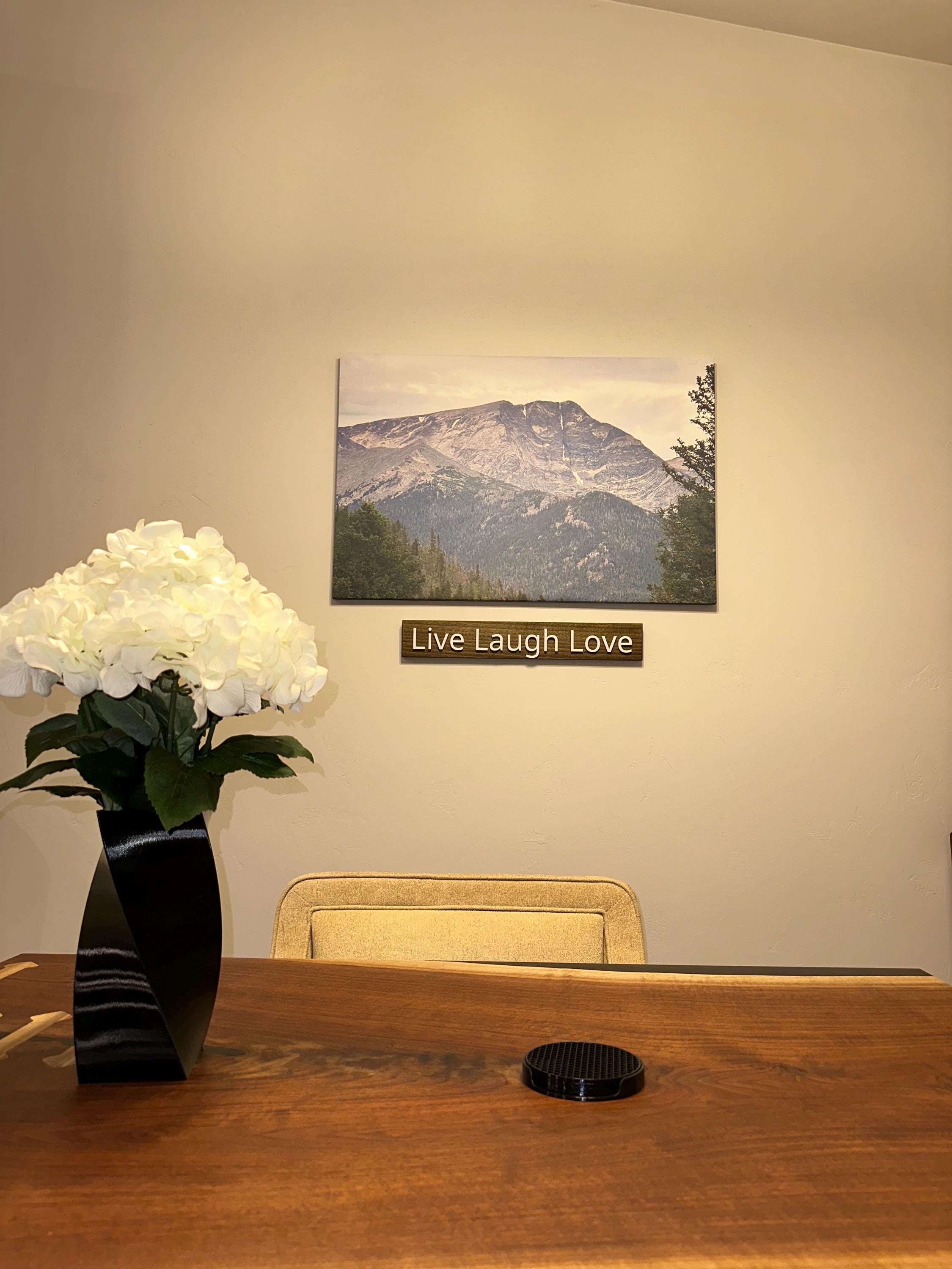 Live Laugh Love - Wood Sign - Wall Hangers - 3D Printed Letters