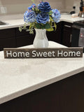 Home Sweet Home - Wood Sign - Wall Hangers - 3D Printed Letters